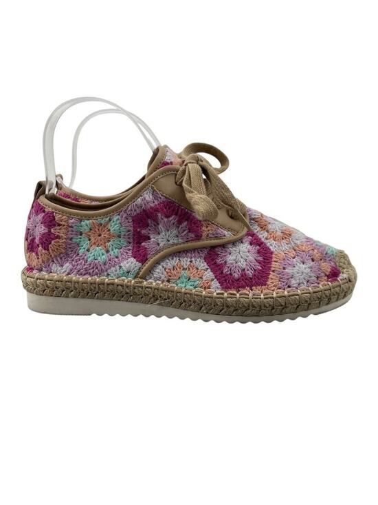 Copper Key Shoes - Copper Key Womens 8 Shoes Sandbar Espadrille Sneakers Knit Crochet Lace Up